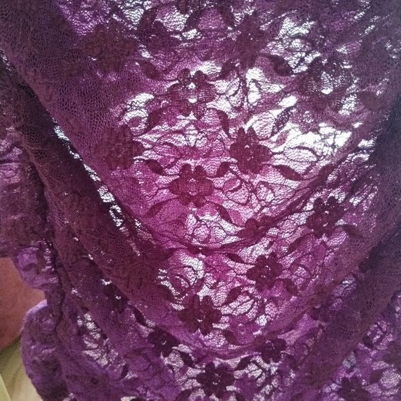 Free people intimate Keep It Simple Lace Baby Tee M orchid - Picture 4 of 5